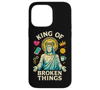 Carcasa para iPhone 14 Pro MAX Jesús Rey de Las Cosas Rotas Christian Healing Inspirador