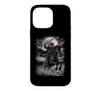 Carcasa para iPhone 14 Pro MAX Jinete de Halloween Horror gótico Calabaza Jinete de