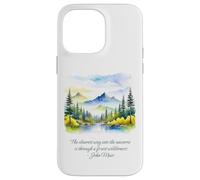 Carcasa para iPhone 14 Pro MAX John Muir Cita El Camino más Claro en el Bosque del Universo