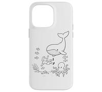Carcasa para iPhone 14 Pro MAX Jonah & Whale - Arte Artesanal para Colorear Historia bíblica para niños