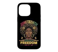 Carcasa para iPhone 14 Pro MAX Juneteenth arraigado en la Libertad Junio de 1865 Black History Women's