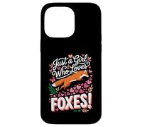 Carcasa para iPhone 14 Pro MAX Just a Girl Who Loves Foxes! Sweet Woodland Wildlife