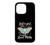 Carcasa para iPhone 14 Pro MAX Just A Girl Who Loves Luna Moths Moon Insect Lover