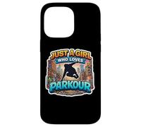 Carcasa para iPhone 14 Pro MAX Just A Girl Who Loves Parkour Lover Womens Teens Athlete