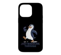 Carcasa para iPhone 14 Pro MAX Just Waddling Through Cute Penguin Cartoon
