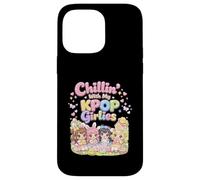 Carcasa para iPhone 14 Pro MAX Kawaii Chibi Pascua Chillin con My KPOP Girlies Bunny Girls