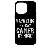 Carcasa para iPhone 14 Pro MAX Kayaking by Day Gamer by Night Kayaker Gear Summer Kayak