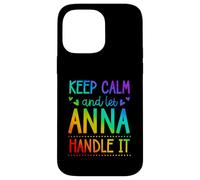 Carcasa para iPhone 14 Pro MAX Keep Calm and Let Anna Handle It Chill Nombre