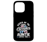 Carcasa para iPhone 14 Pro MAX Keeper of The Gender Auntie Loves You Messy Bun Gafas de Sol