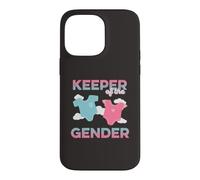 Carcasa para iPhone 14 Pro MAX Keeper of The Gender Reveal Baby Shower Embarazo Rosa Azul