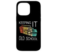 Carcasa para iPhone 14 Pro MAX Keeping It Old School - Retro Boombox 80s 90s Hip Hop Music