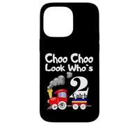 Carcasa para iPhone 14 Pro MAX Kids 2nd Birthday Caleb Choo Choo Train 2 Year Old