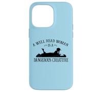 Carcasa para iPhone 14 Pro MAX Kids Girls Reading A Well Read Woman Is A Dangerous Creature