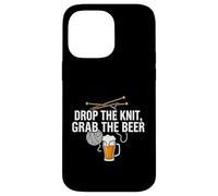 Carcasa para iPhone 14 Pro MAX Knitter Craft Beer Drinker Drop The Knit Grab The Beer