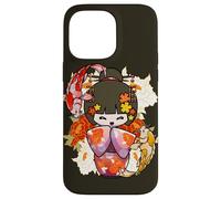 Carcasa para iPhone 14 Pro MAX Kokeshi Doll Koi Fish Japonés Estética Amante