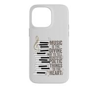 Carcasa para iPhone 14 Pro MAX La música es la Cita de Piano de la Manera Divina