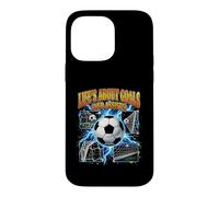 Carcasa para iPhone 14 Pro MAX La Vida se Trata de goles y asistencias al Jugador de fútbol