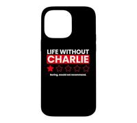 Carcasa para iPhone 14 Pro MAX La Vida sin Charlie Boring no recomendaría una revisión Divertida