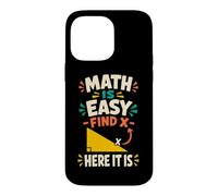 Carcasa para iPhone 14 Pro MAX Las matemáticas Son fáciles Profesor de geometría de álgebra Divertido