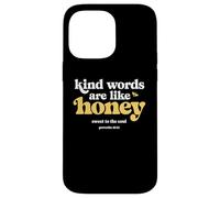 Carcasa para iPhone 14 Pro MAX Las Palabras amables Son como Honey Christian Bee Proverbios 16:24