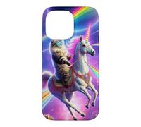 Carcasa para iPhone 14 Pro MAX Laser Eyes Espacio Exterior Gato Montando Llama Unicornio UFO Tacos