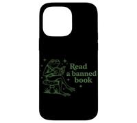 Carcasa para iPhone 14 Pro MAX Leer un Libro Prohibido Libro de Lectura de Rana Nerd Literatura Adicto