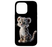 Carcasa para iPhone 14 Pro MAX Leopardo de Las Nieves Panthera Uncia Gran Felino