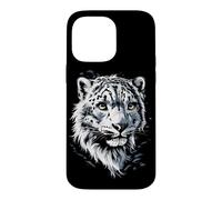 Carcasa para iPhone 14 Pro MAX Leopardo de Las Nieves Panthera Uncia Gran Felino