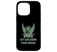 Carcasa para iPhone 14 Pro MAX Let God Guide Your Soul Ángel Alas Fe Espiritual