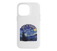 Carcasa para iPhone 14 Pro MAX Let It Gogh Noche Estrellada Divertido Artista Van Gogh Bellas Artes