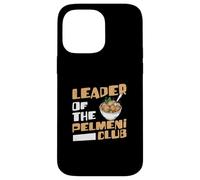 Carcasa para iPhone 14 Pro MAX Líder del Club Pelmeni Divertido Dumpling Ruso Plato Amante