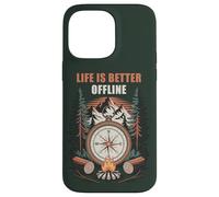 Carcasa para iPhone 14 Pro MAX Life is Better Offline - Camping & Hiking Outdoors Nature