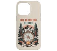 Carcasa para iPhone 14 Pro MAX Life is Better Offline - Camping & Hiking Outdoors Nature