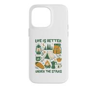 Carcasa para iPhone 14 Pro MAX Life Is Better Under The Stars Vintage Camping Outdoor Art