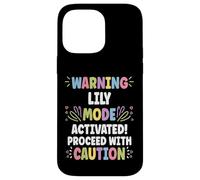 Carcasa para iPhone 14 Pro MAX Lily Personalized Name Funny Cute Custom Lily Name