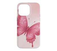 Carcasa para iPhone 14 Pro MAX Linda Mariposa Rosa Femenina Y2K