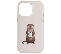 Carcasa para iPhone 14 Pro MAX Linda Nutria sosteniendo Papel higiénico Divertido Humor de baño