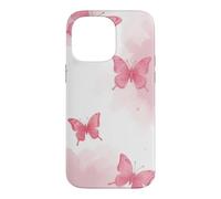 Carcasa para iPhone 14 Pro MAX Lindas Mariposas Rosas Rosas Femeninas Y2K