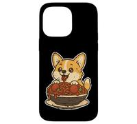 Carcasa para iPhone 14 Pro MAX Lindo Corgi Spaghetti Pasta Lover