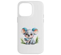 Carcasa para iPhone 14 Pro MAX Lindo Koala mamá y bebé Animal ilustración