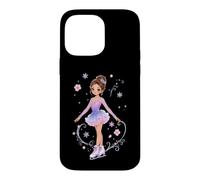 Carcasa para iPhone 14 Pro MAX Lindo Patinaje artístico Princesa Floral Patinador sobre Hielo