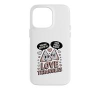 Carcasa para iPhone 14 Pro MAX Lindos triángulos de Amor matemáticas Eres Agudo Y