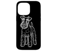 Carcasa para iPhone 14 Pro MAX Line Art Wire Fox Terrier Wire Hair Fox