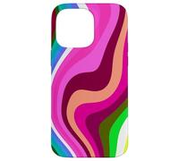 Carcasa para iPhone 14 Pro MAX Liquid Swirl Retro 60s 70s Aesthetic Indie Hippie Funky