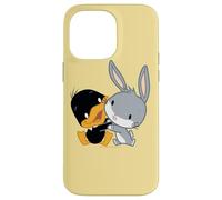 Carcasa para iPhone 14 Pro MAX Looney Tunes Bugs and Daffy Chibi Hug