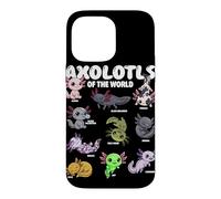 Carcasa para iPhone 14 Pro MAX Los axolotles del Mundo crían Lindos Axolotl Amantes de los Animales
