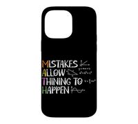 Carcasa para iPhone 14 Pro MAX Los Errores Permiten Que el Pensamiento suceda Profesor de matemáticas Matemático