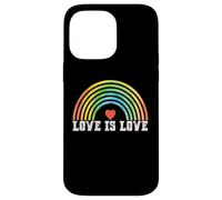 Carcasa para iPhone 14 Pro MAX Love is Love Rainbow Vintage Pride LGBTQ