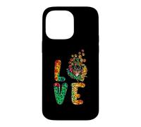 Carcasa para iPhone 14 Pro MAX Love Rottweiler Dog Sunflower Tie Dye Funny Puppy Lover
