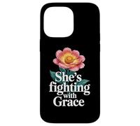Carcasa para iPhone 14 Pro MAX Luchando con Gracia Guerrero Cáncer Inspirador